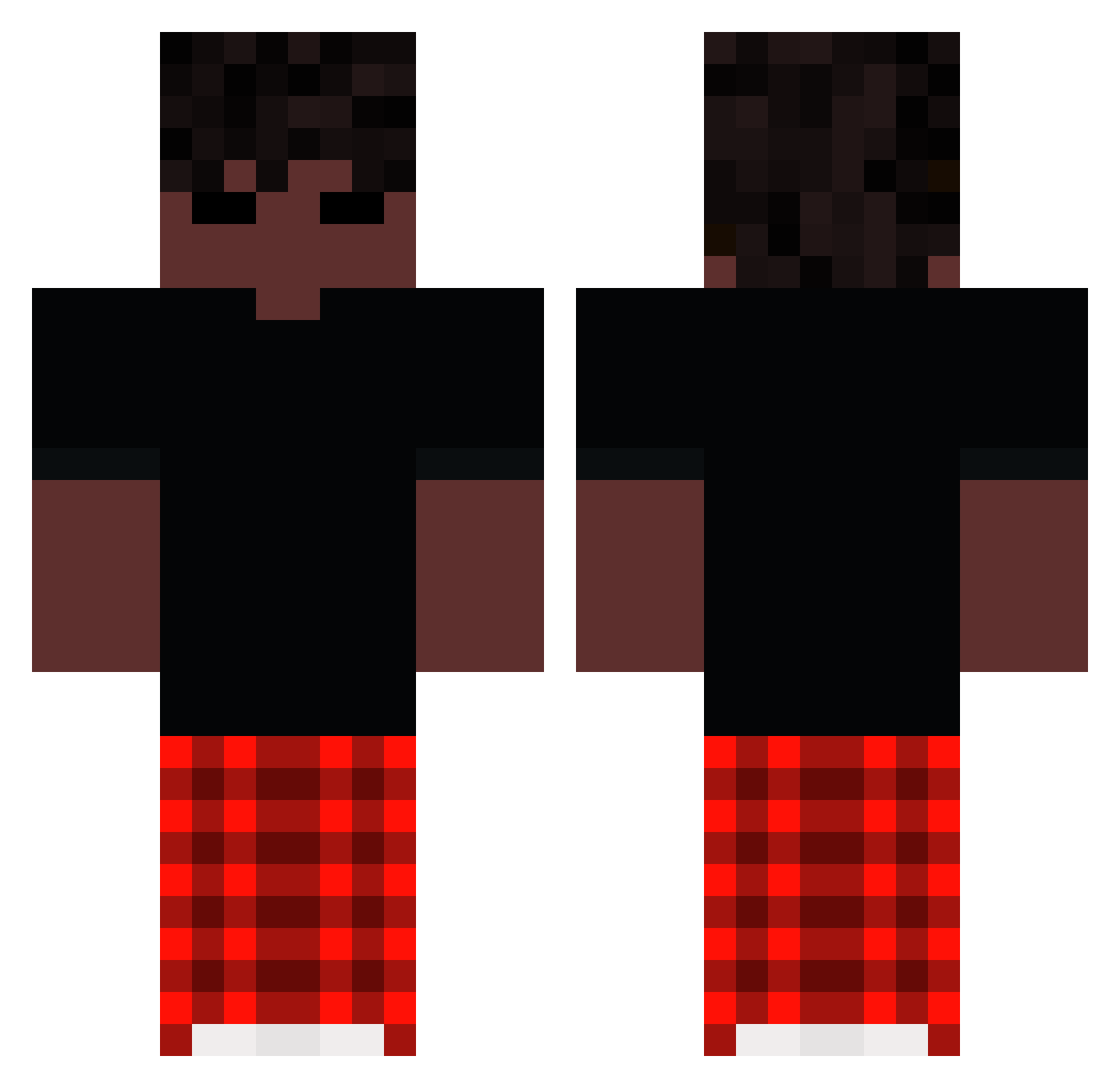 SamuelStefan Minecraft skin, front and back view