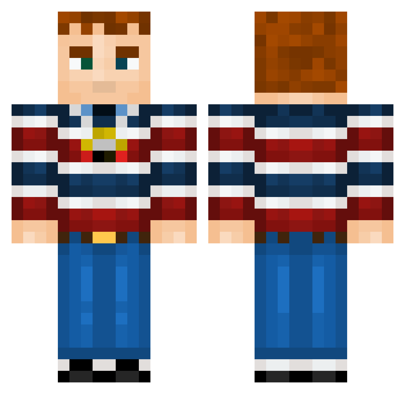 nickerin0 Minecraft skin, front and back view