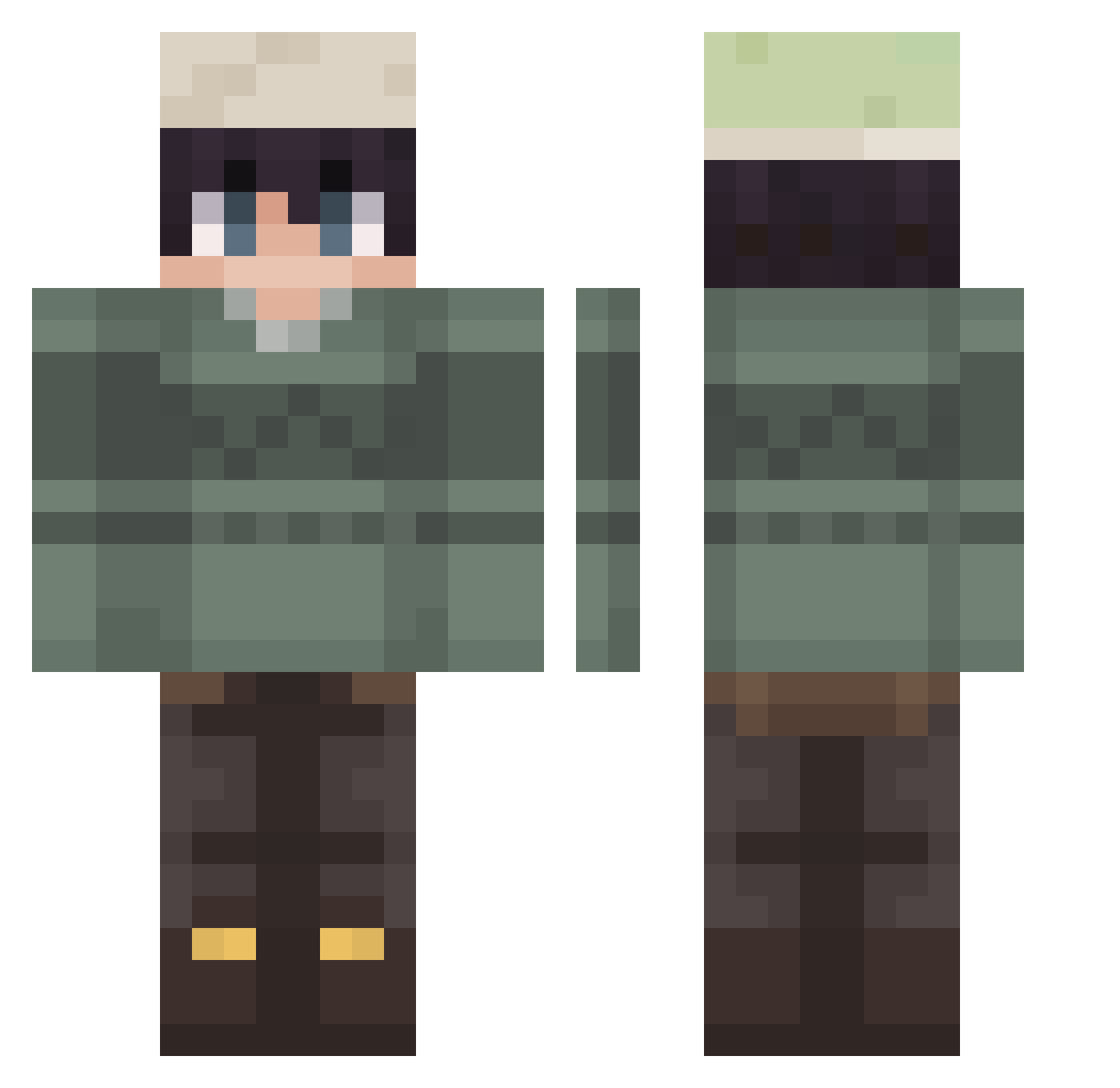 prokopton1 Minecraft skin, front and back view