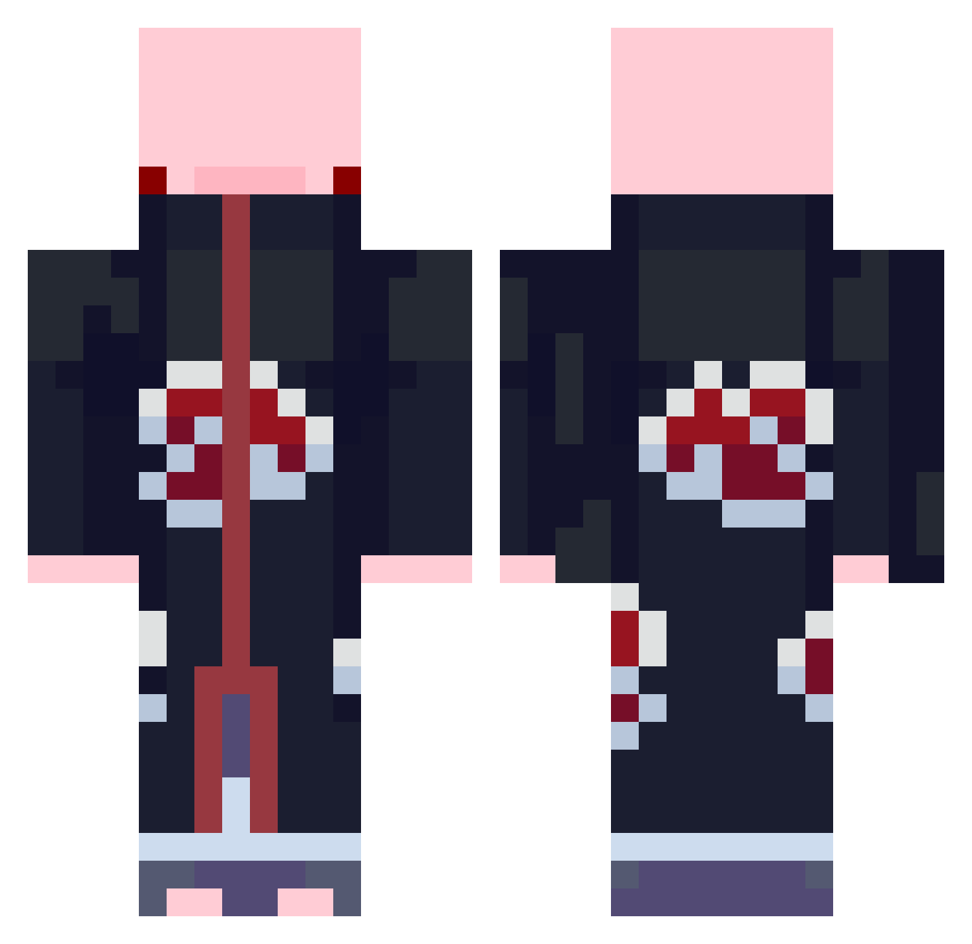 TORNIKEUS Minecraft skin, front and back view