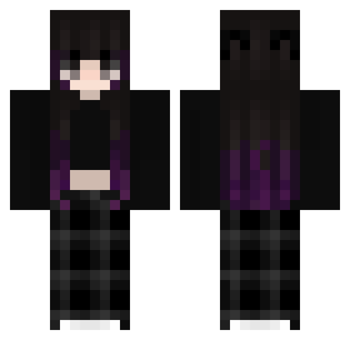 YouLuvEm Minecraft skin, front and back view