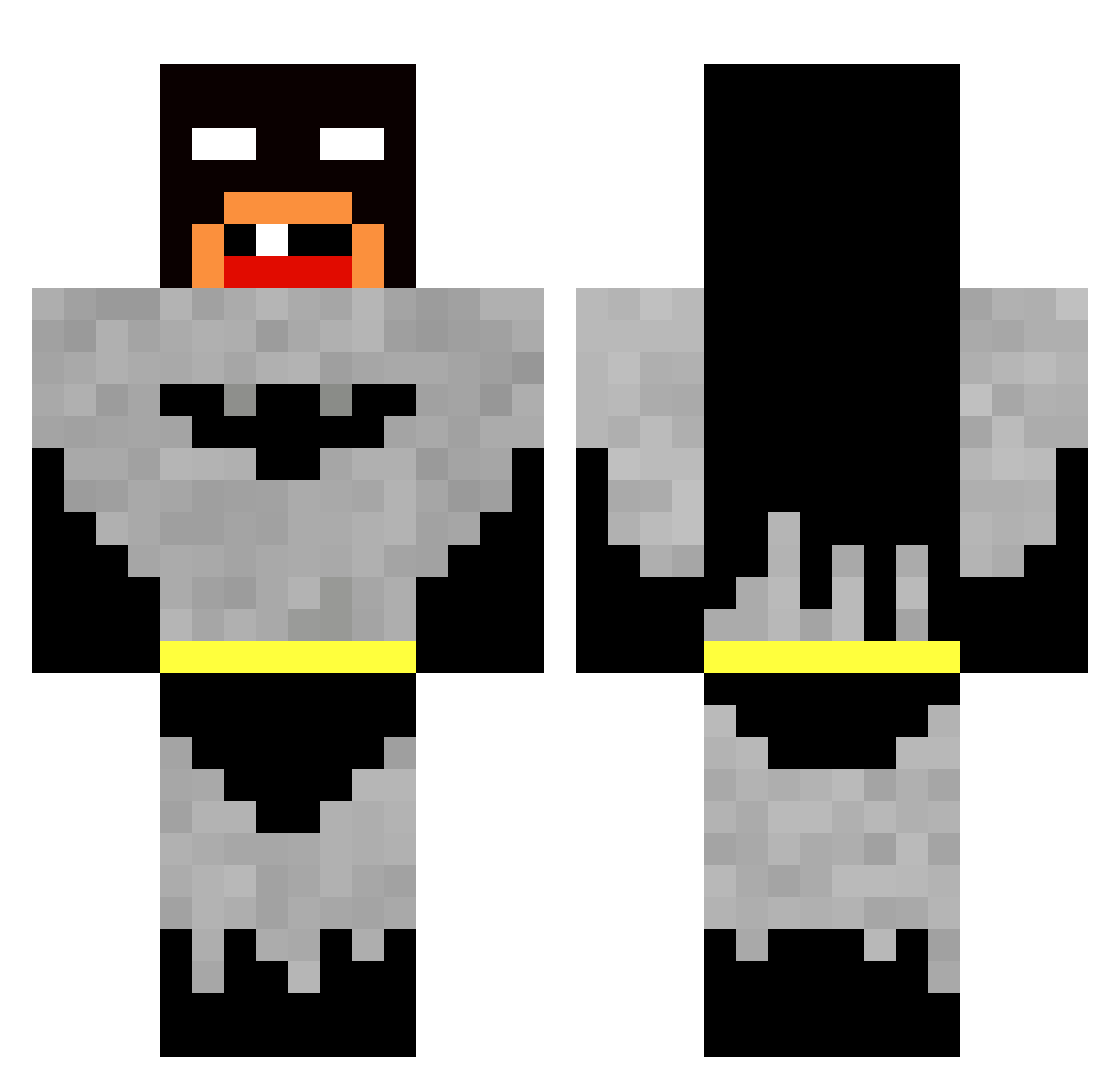 SebastianBoss123 Minecraft skin, front and back view