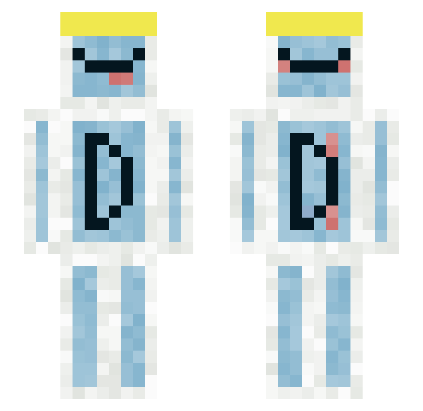 rafazuccon Minecraft skin, front and back view