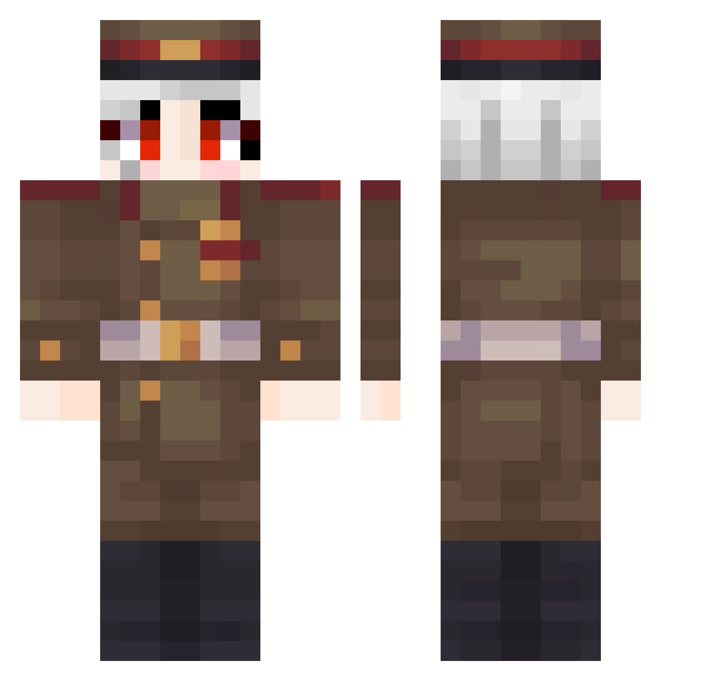 LaChApArrA_ Minecraft skin, front and back view