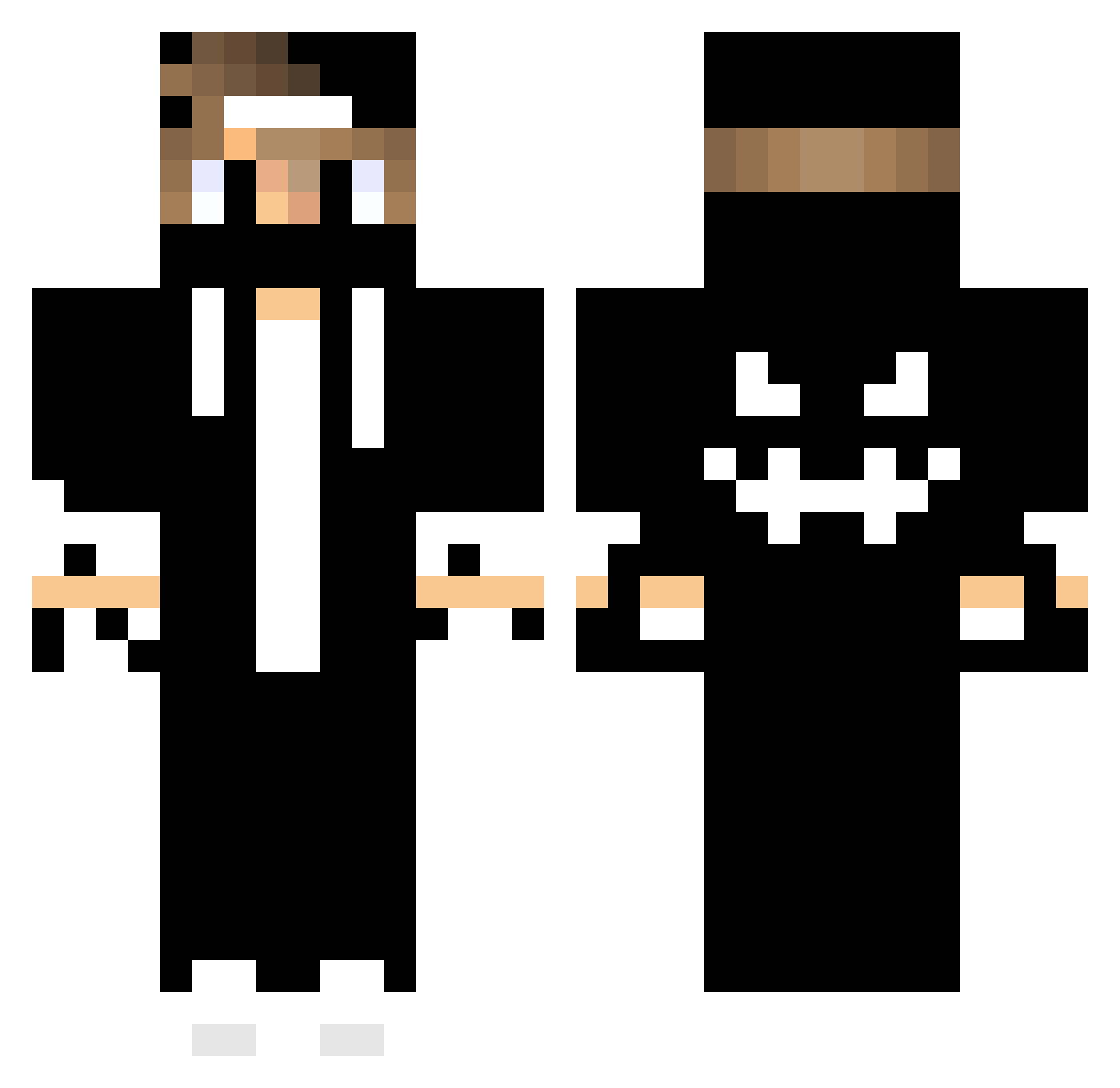 R41Ny01 Minecraft skin, front and back view