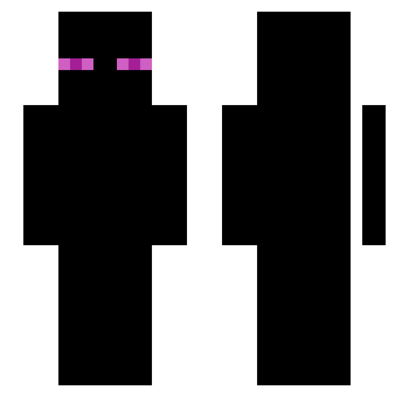 SunnyCat_ Minecraft skin, front and back view