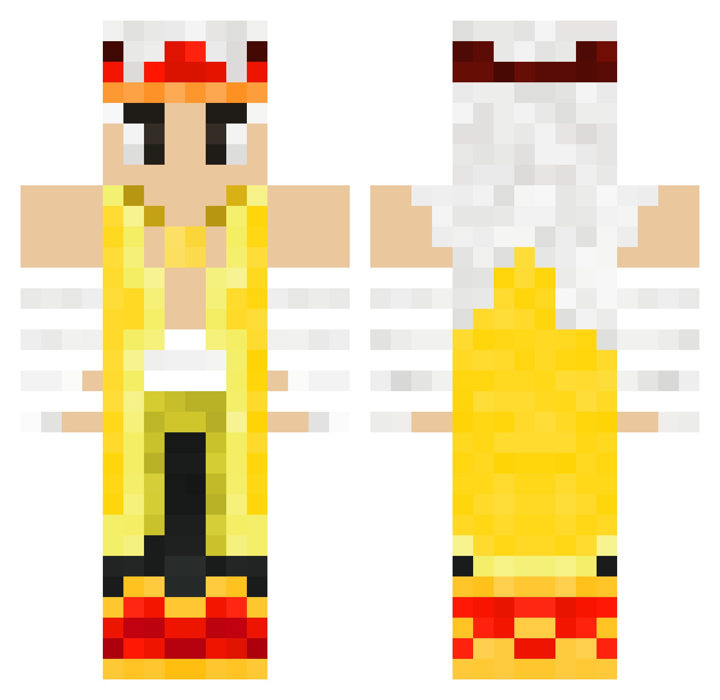 leojava21 Minecraft skin, front and back view
