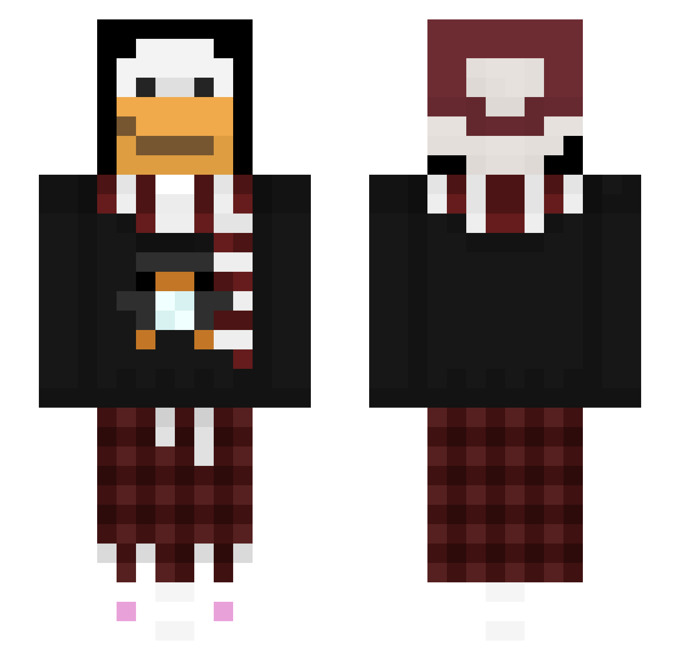 9zColega Minecraft skin, front and back view