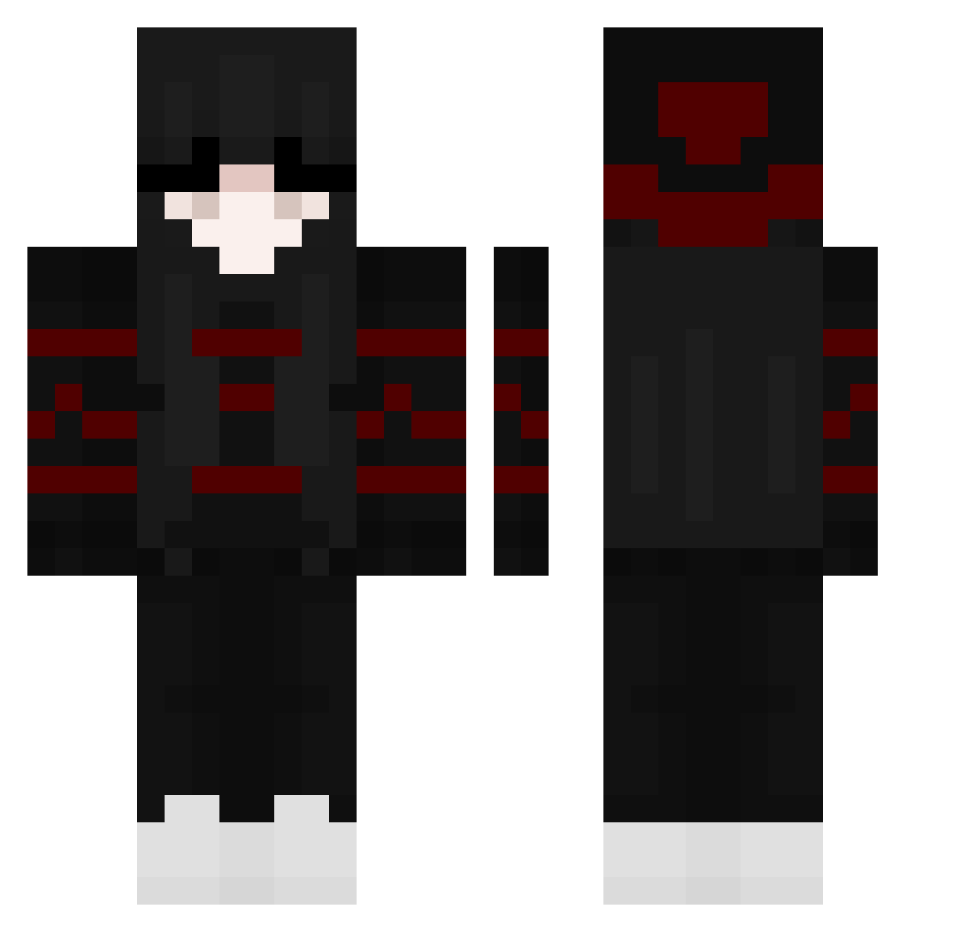 Akane00Moon Minecraft skin, front and back view