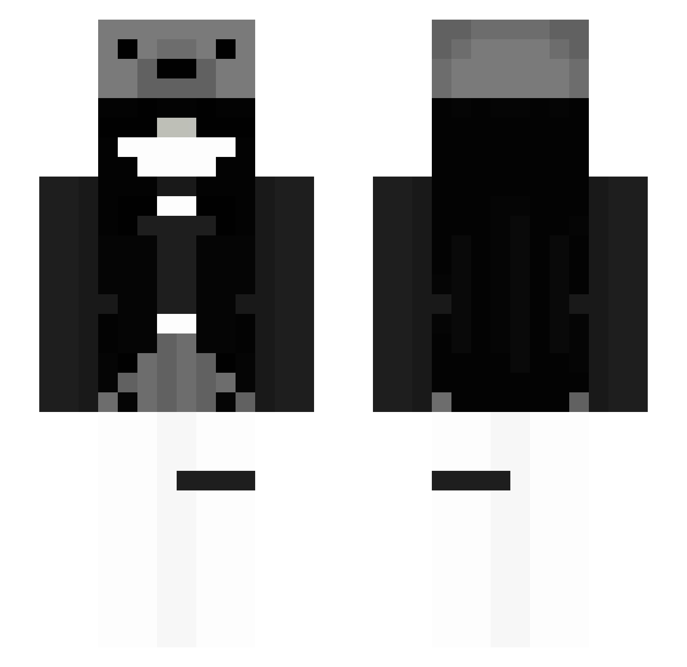 petitepotato_ Minecraft skin, front and back view