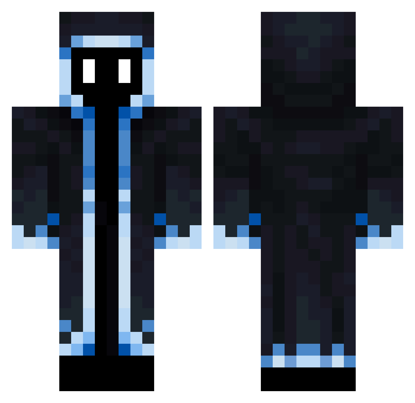 FrozenRe4per Minecraft skin, front and back view