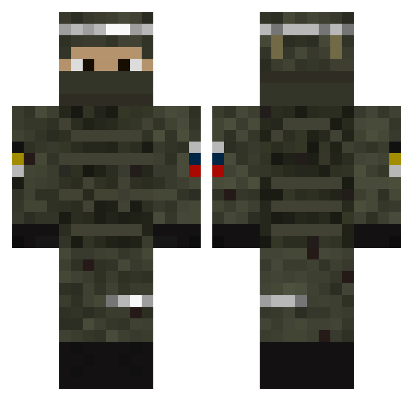 takizawaeikichi Minecraft skin, front and back view