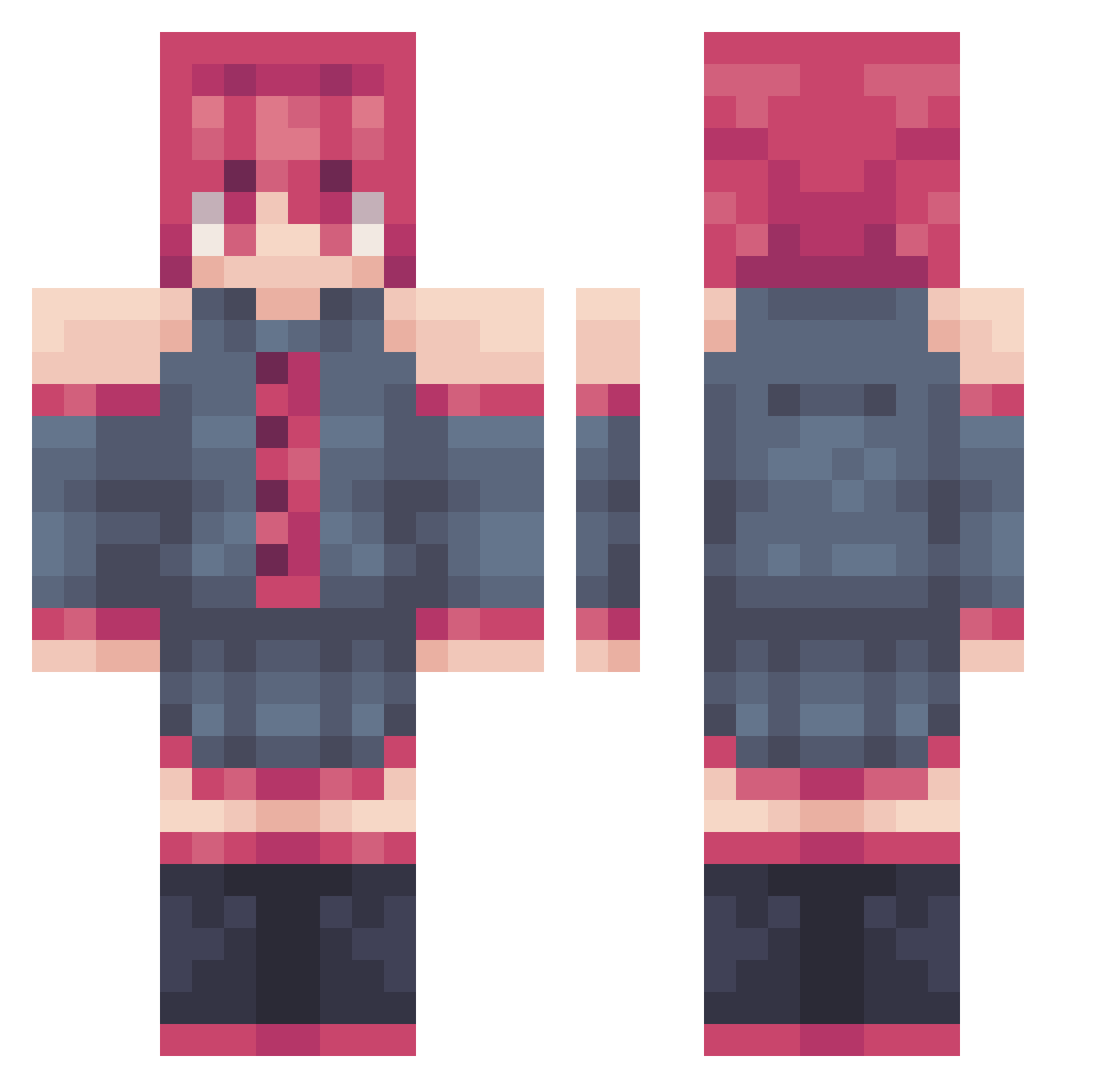 ifown Minecraft skin, front and back view
