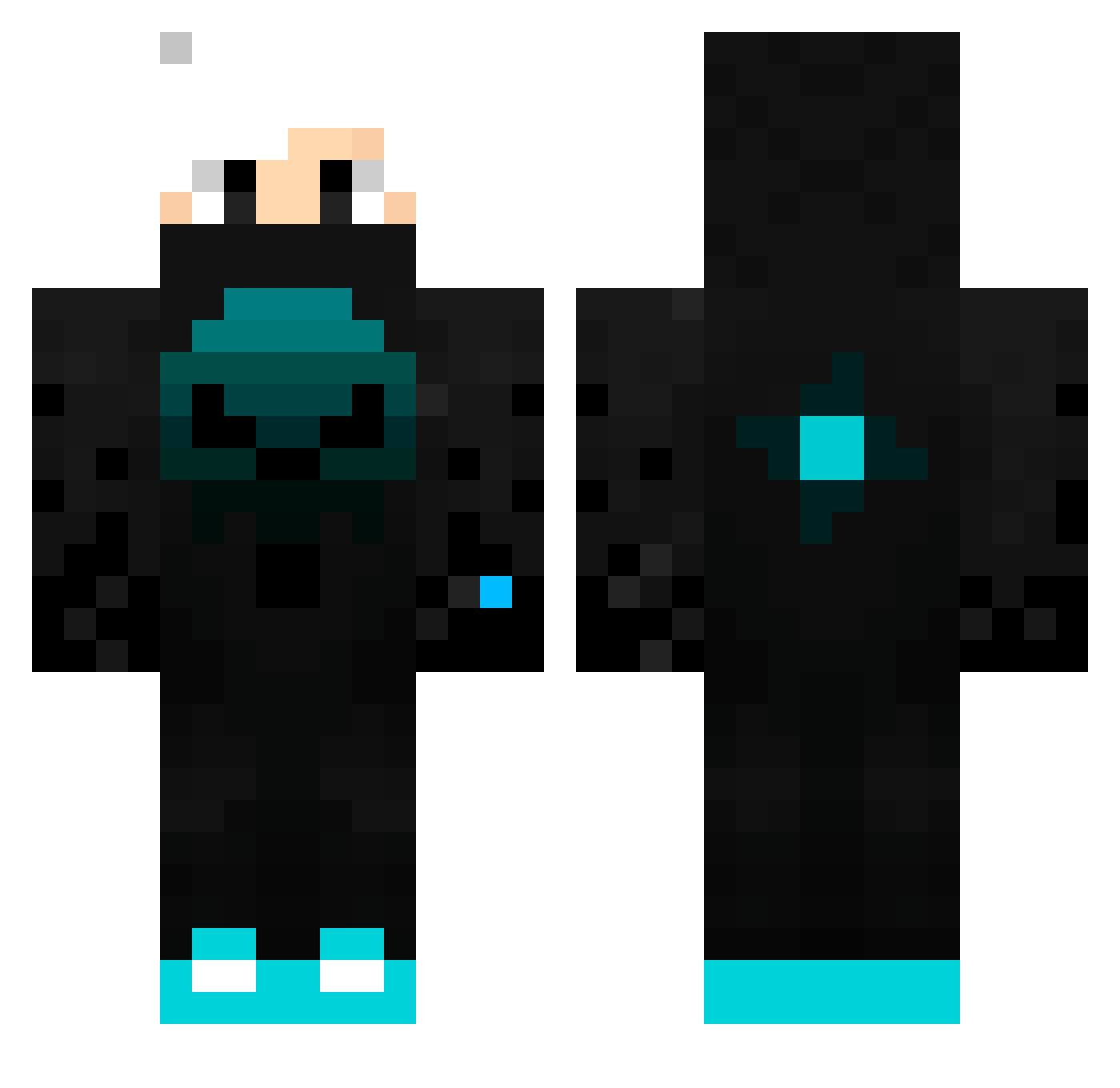 __ViTeX__ Minecraft skin, front and back view