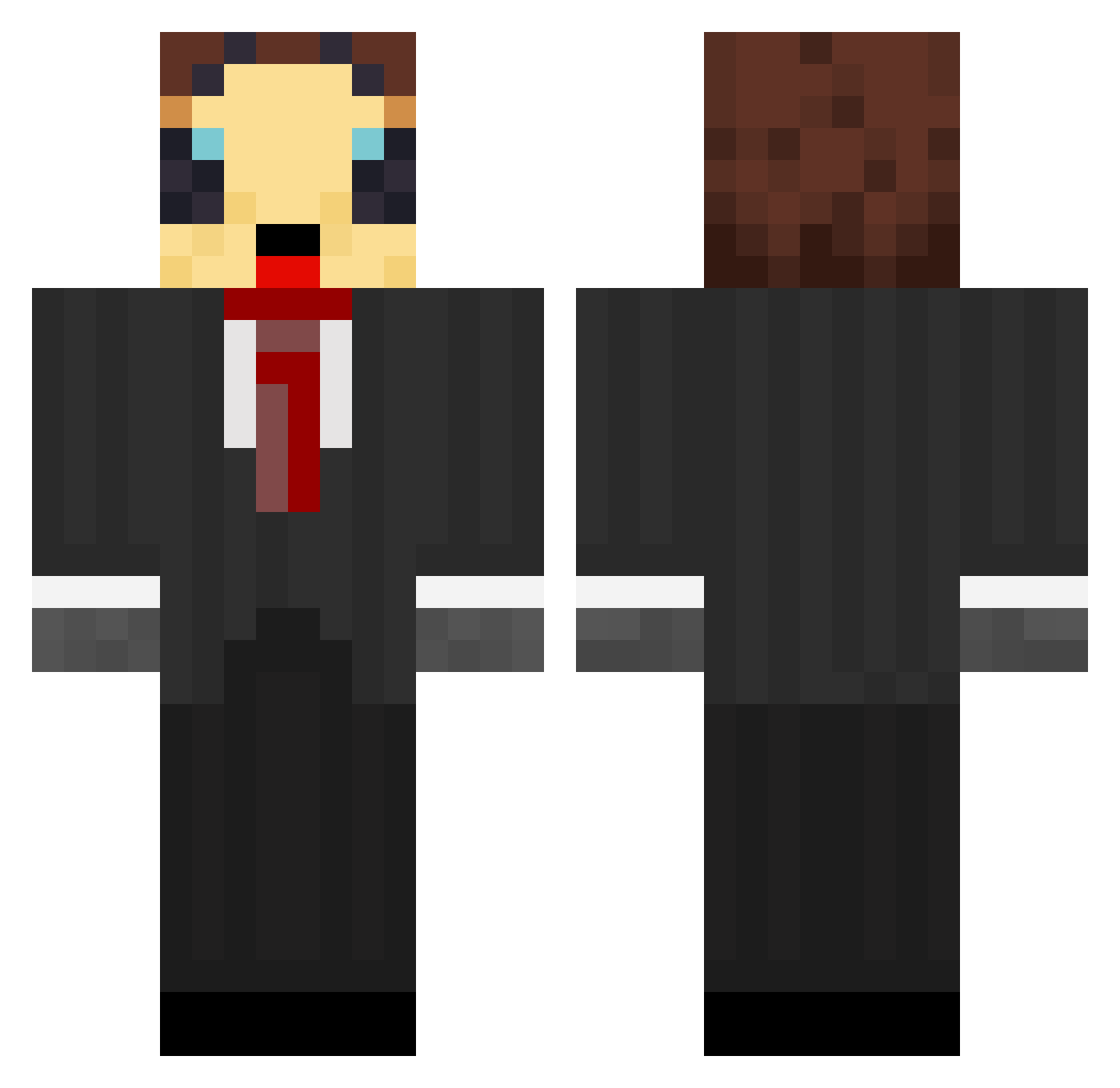 TheULTIMATEBrian Minecraft skin, front and back view