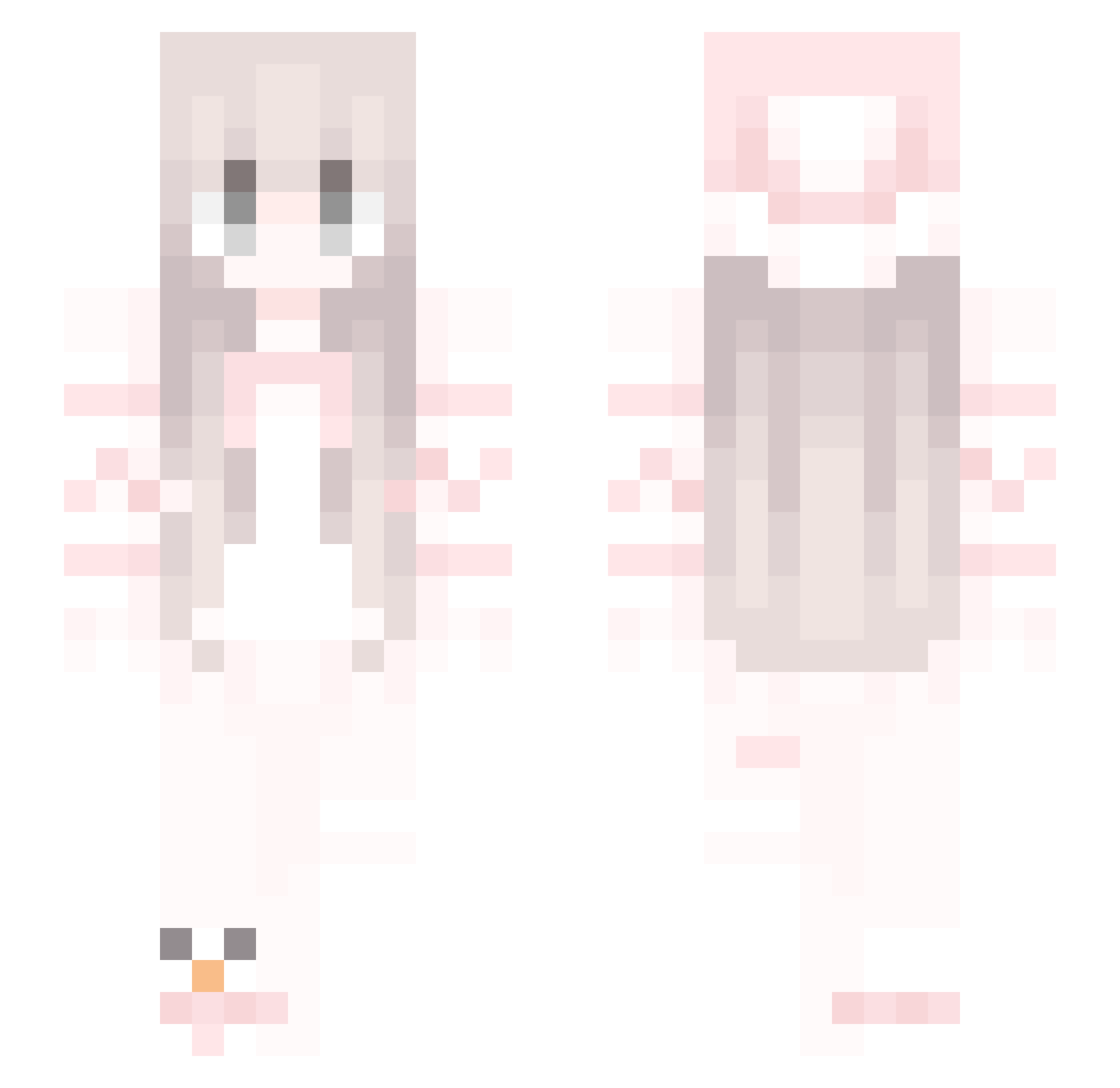 SzalonaMajka Minecraft skin, front and back view