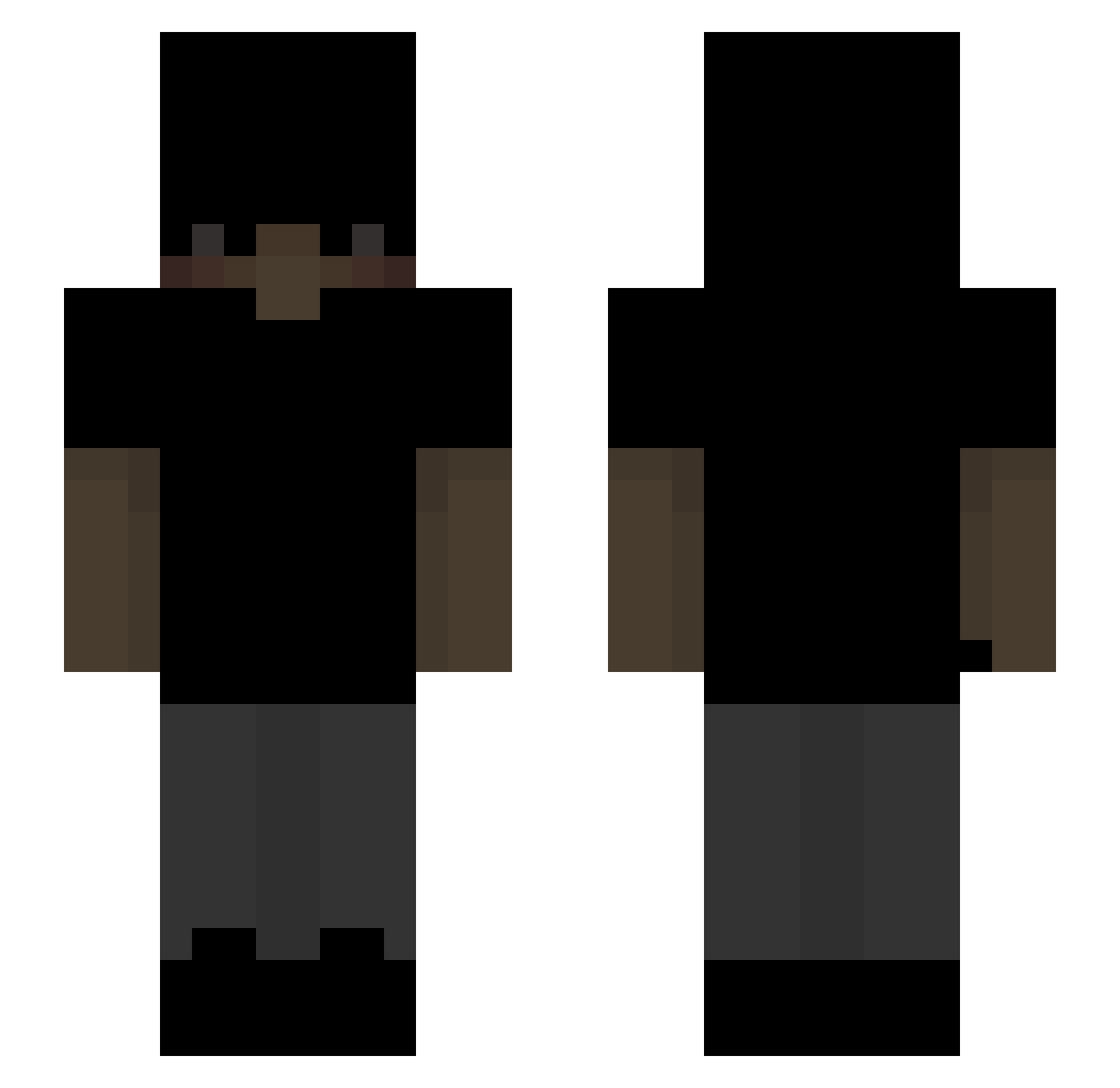 Septic__ Minecraft skin, front and back view