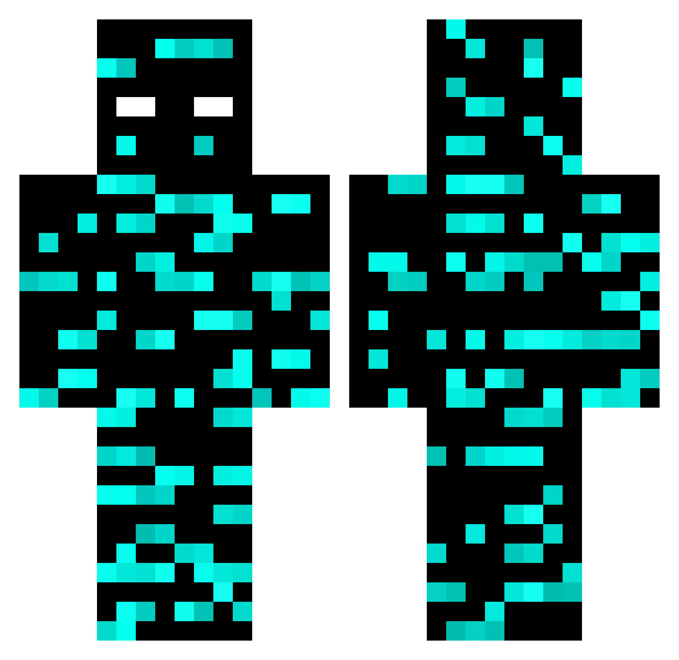 jack6168 Minecraft skin, front and back view