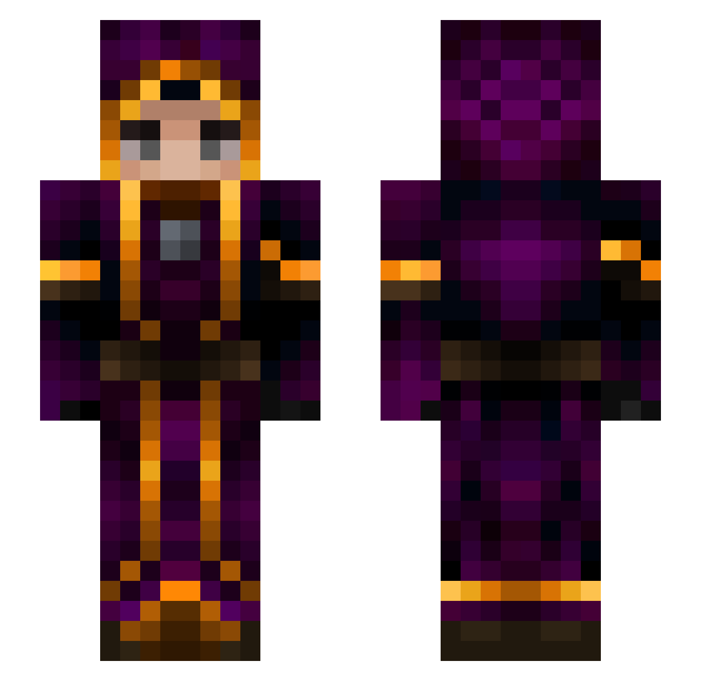 Crescent0925 Minecraft skin, front and back view