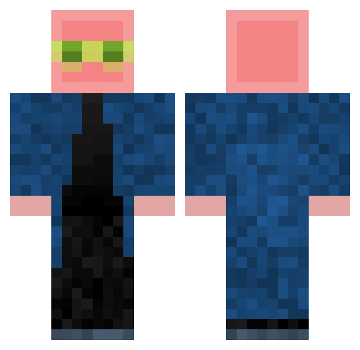 colgatepalmer999 Minecraft skin, front and back view