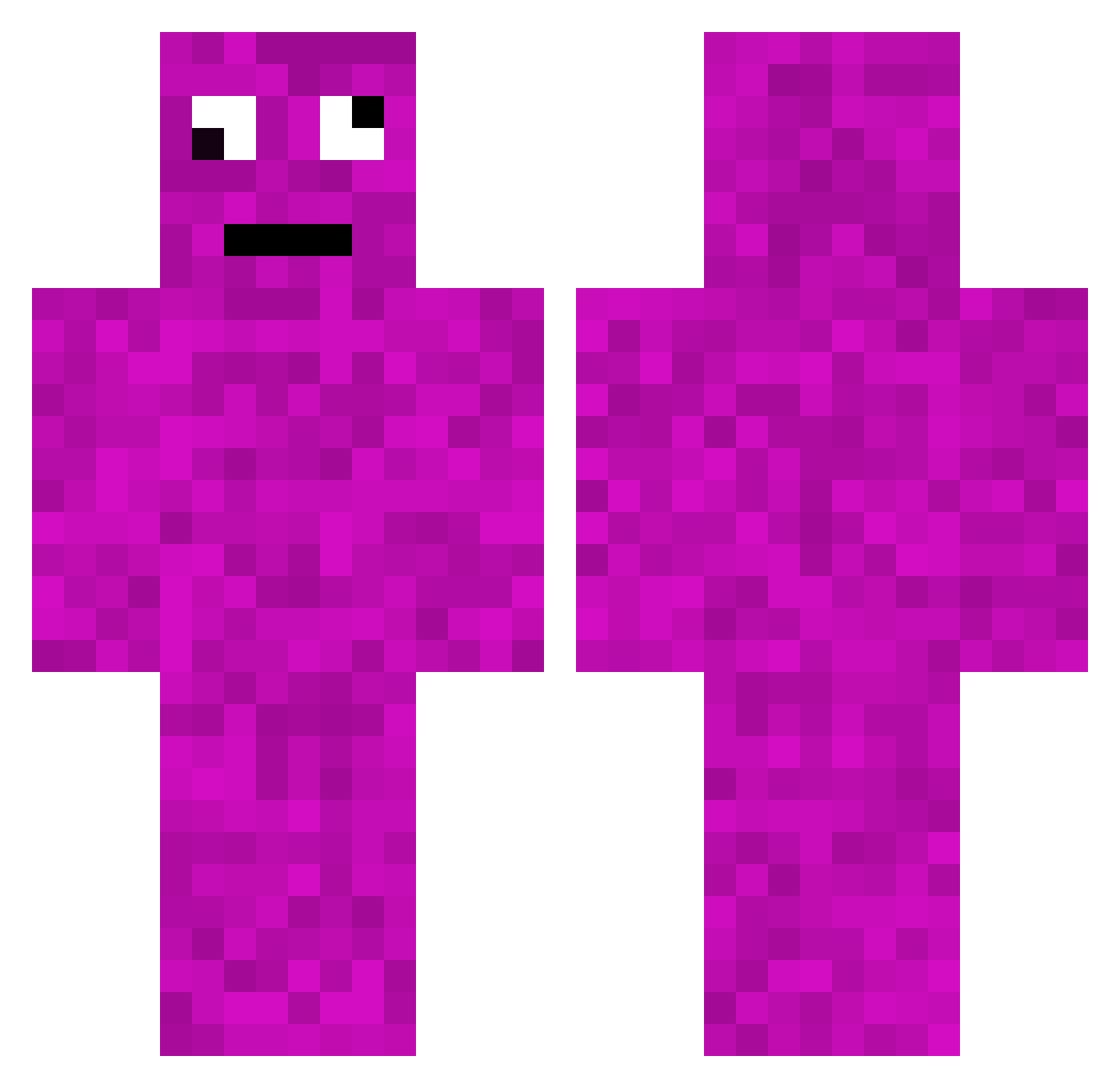 BonkiJH Minecraft skin, front and back view