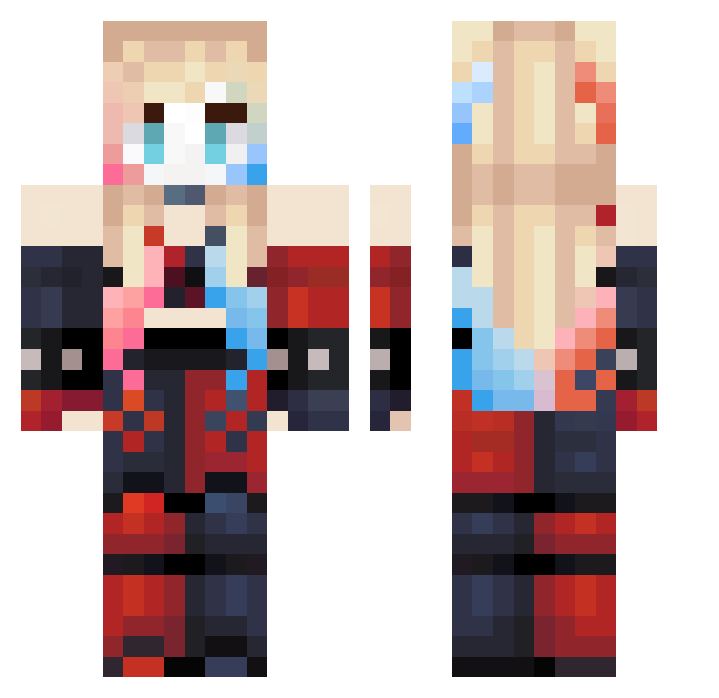 DaveyD_ Minecraft skin, front and back view
