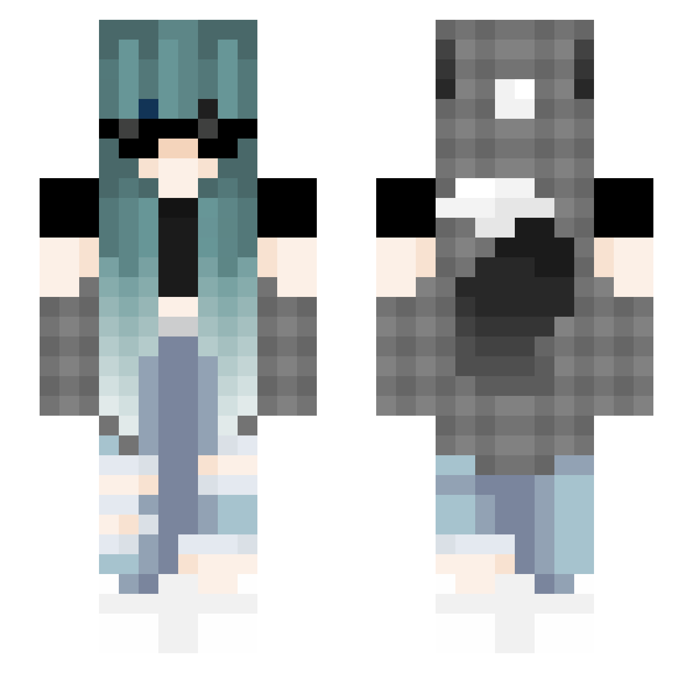 StampeTheBest Minecraft skin, front and back view