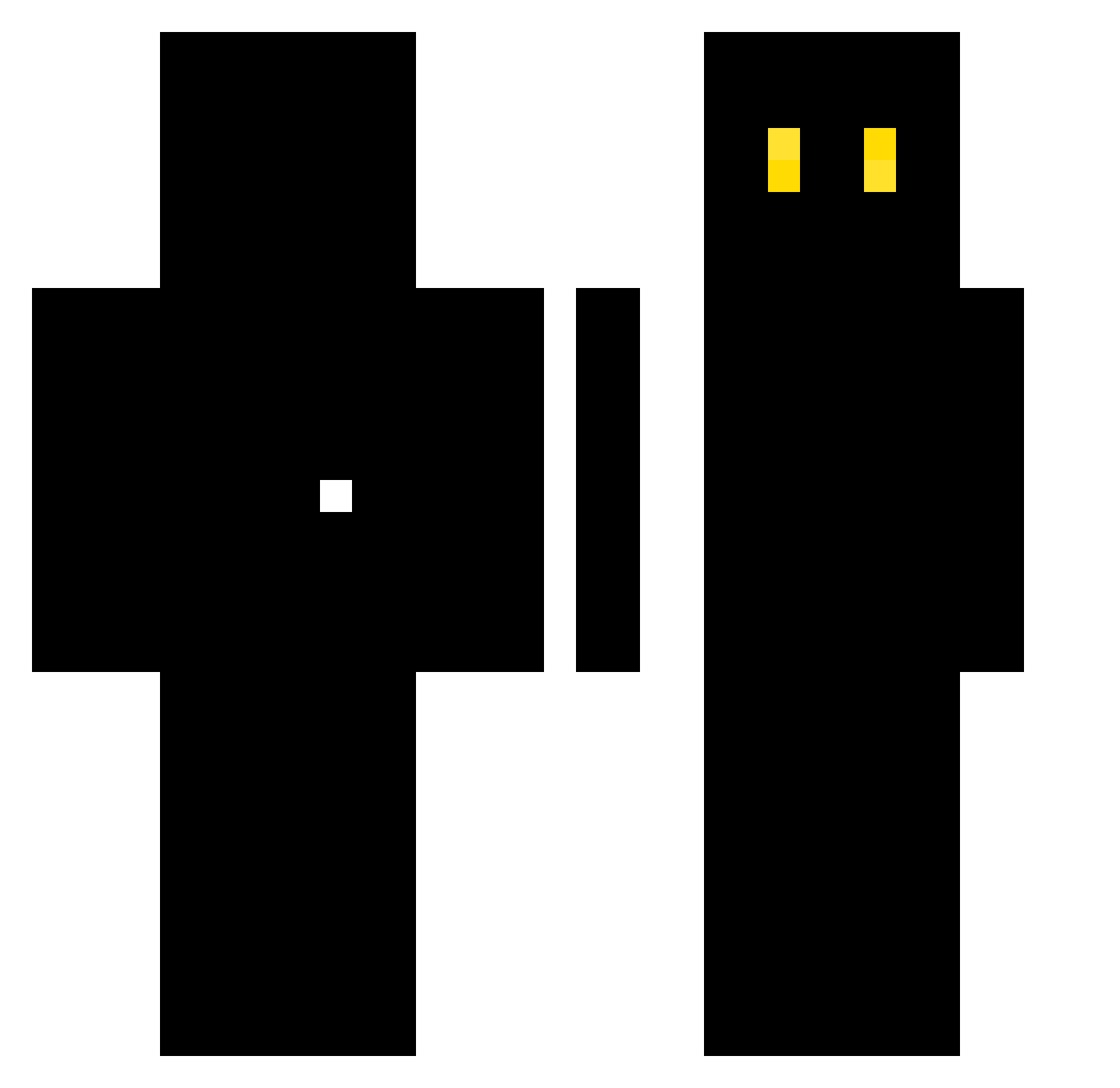 Disco_Bees Minecraft skin, front and back view