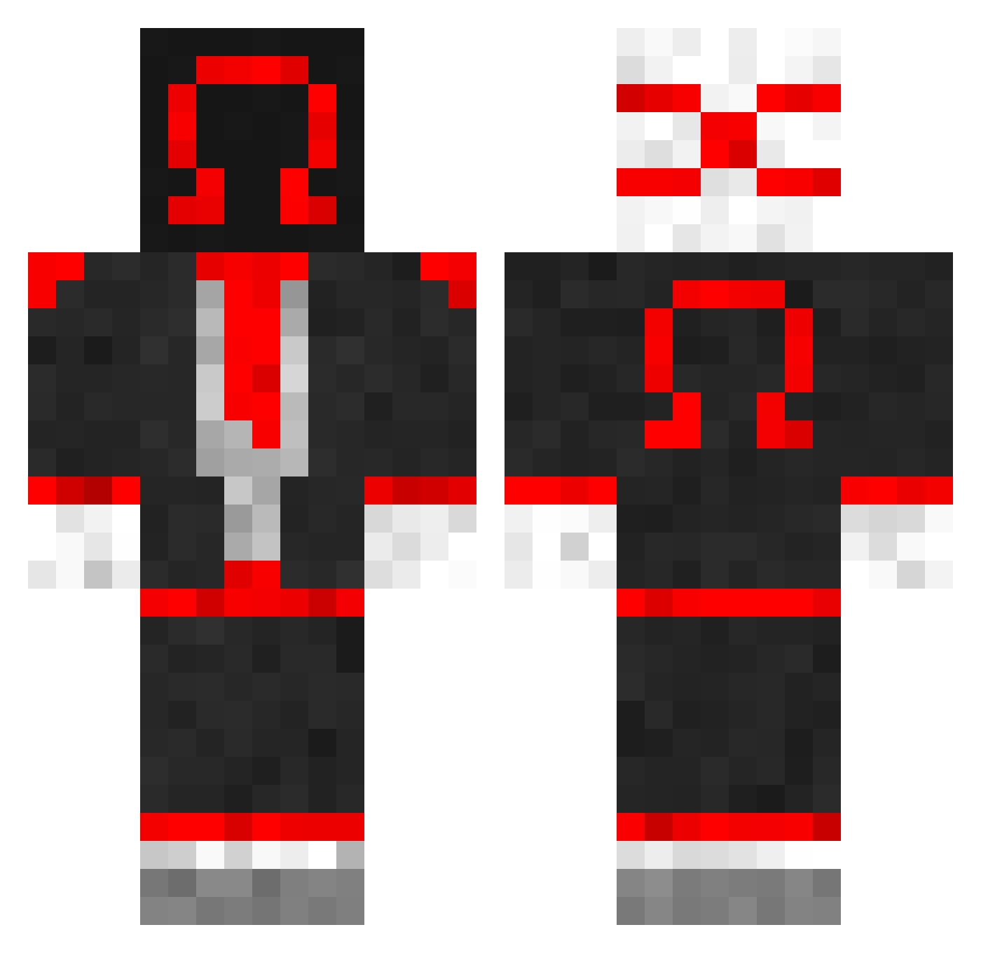 TheTypicalTurtle Minecraft skin, front and back view