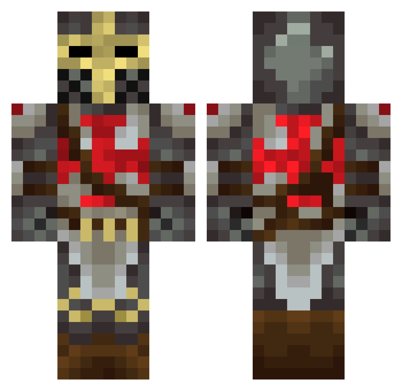 kyotoswrld Minecraft skin, front and back view