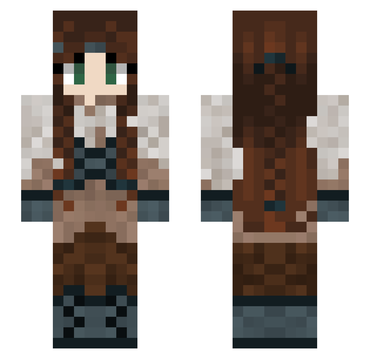 ToySoldier15 Minecraft skin, front and back view