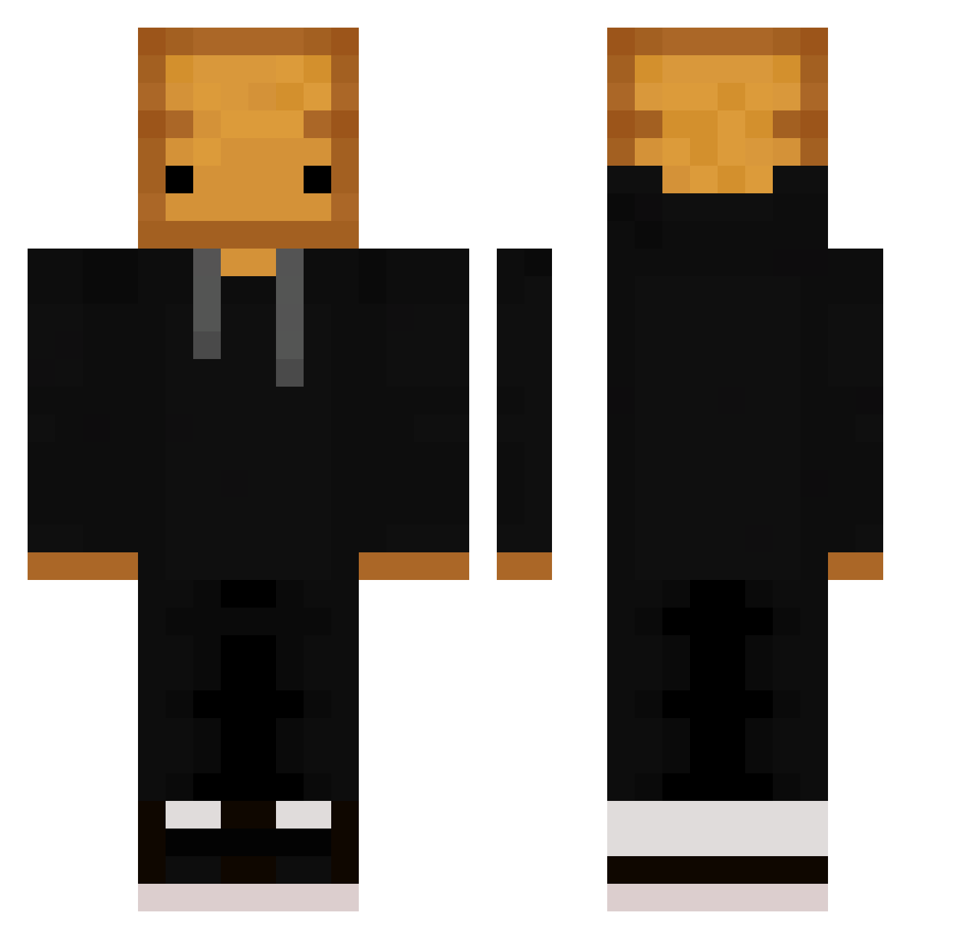 GotK531 Minecraft skin, front and back view
