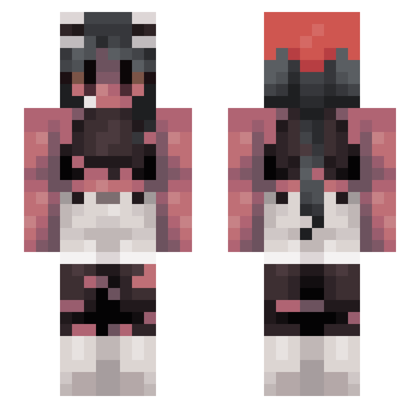tanukigirl83 Minecraft skin, front and back view