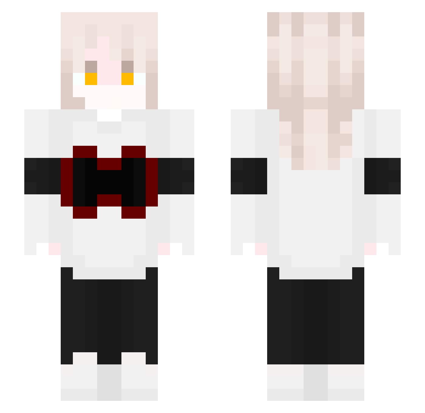 xArthur Minecraft skin, front and back view