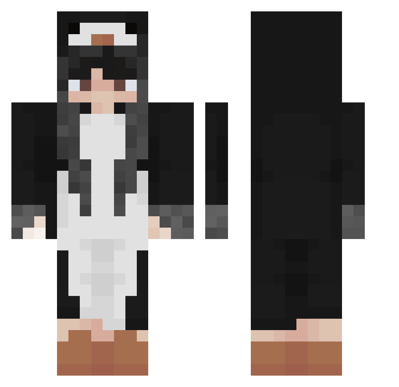 Skylar574 Minecraft skin, front and back view