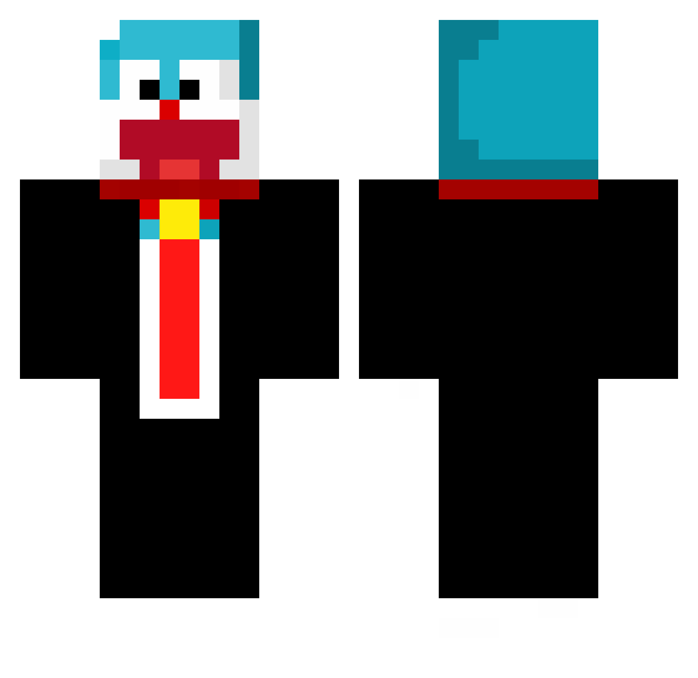 DorayakCroccante Minecraft skin, front and back view
