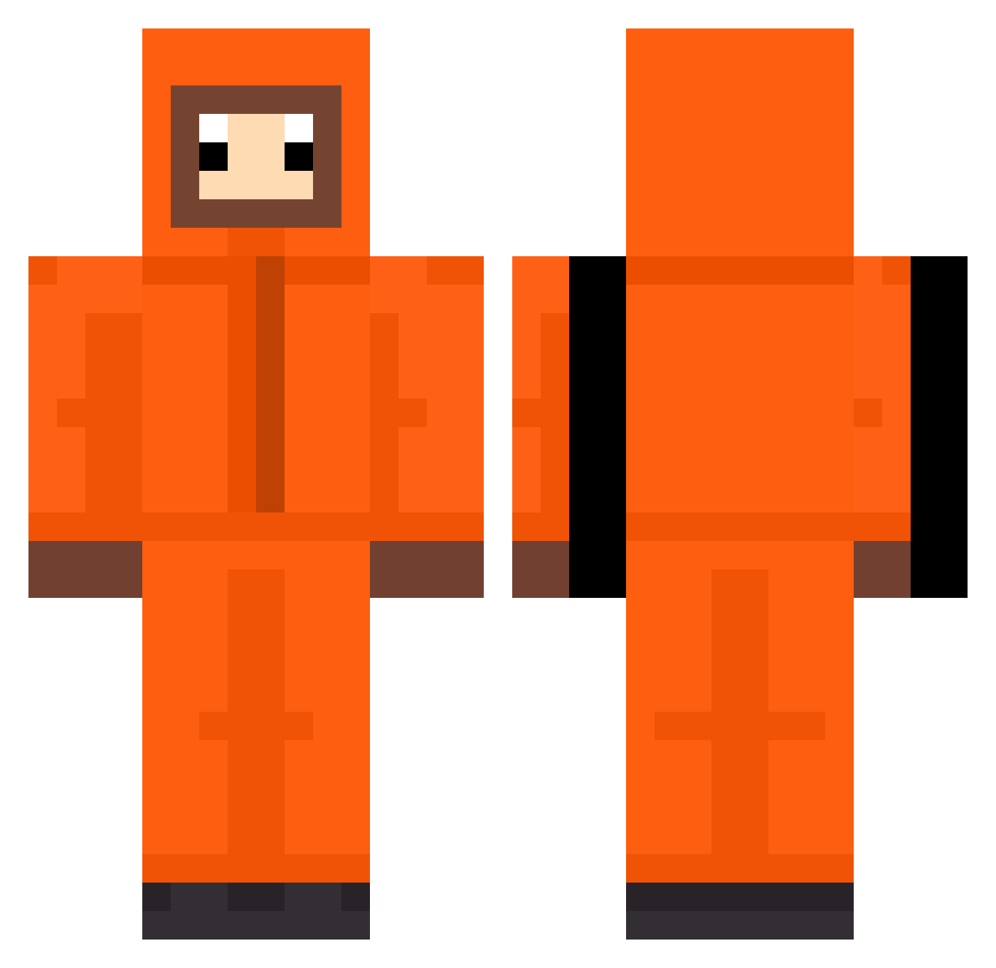 Szmxto_me Minecraft skin, front and back view
