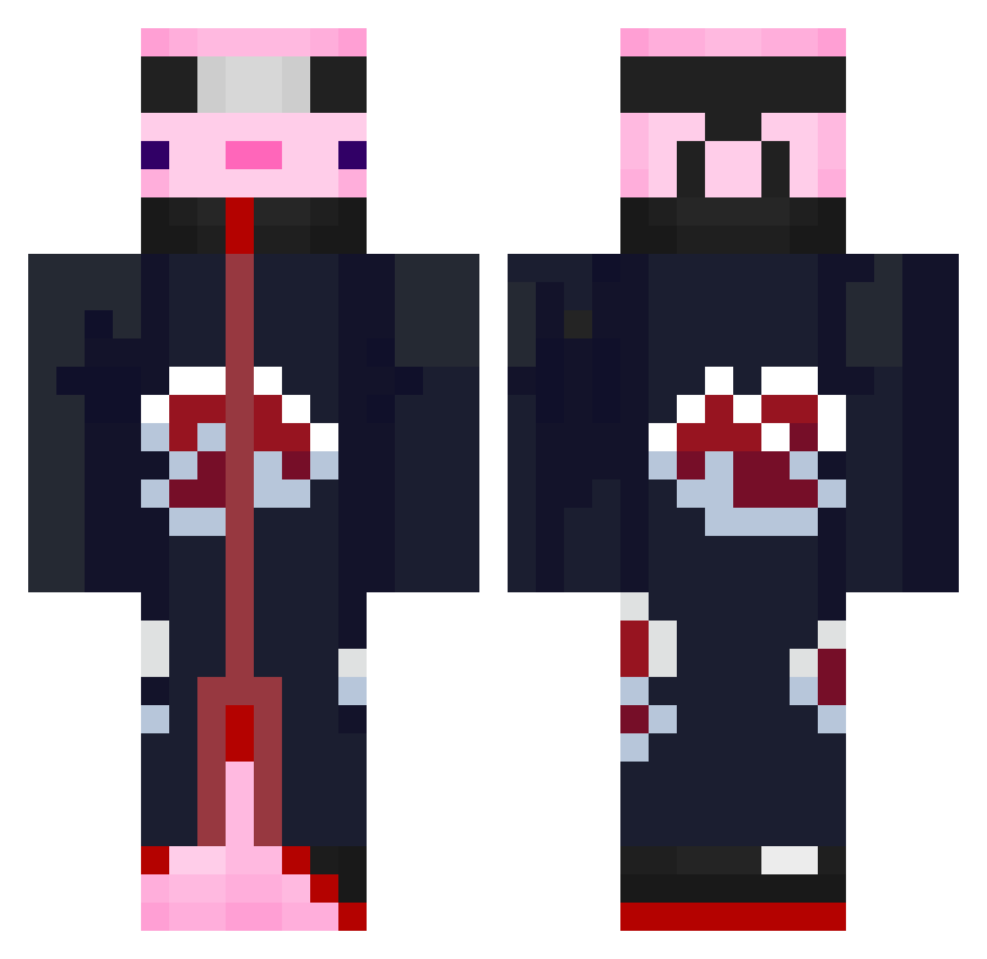 Other12 Minecraft skin, front and back view