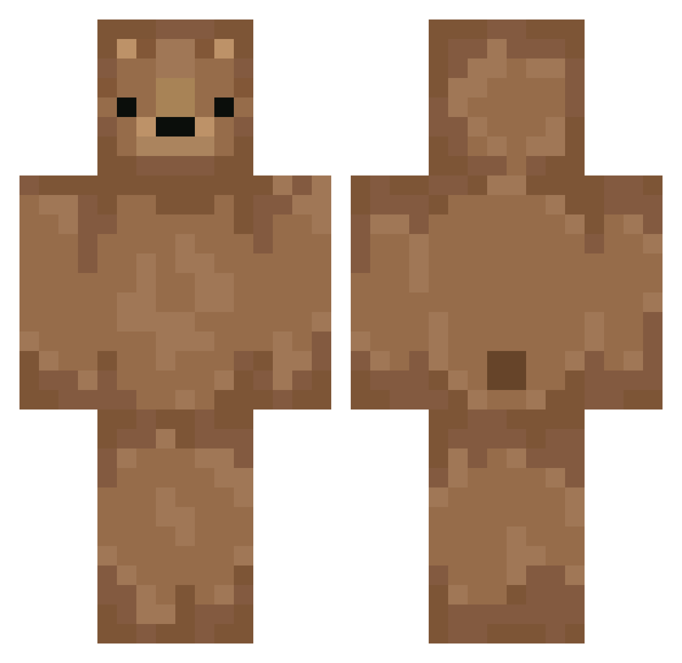 Mr_Geese Minecraft skin, front and back view