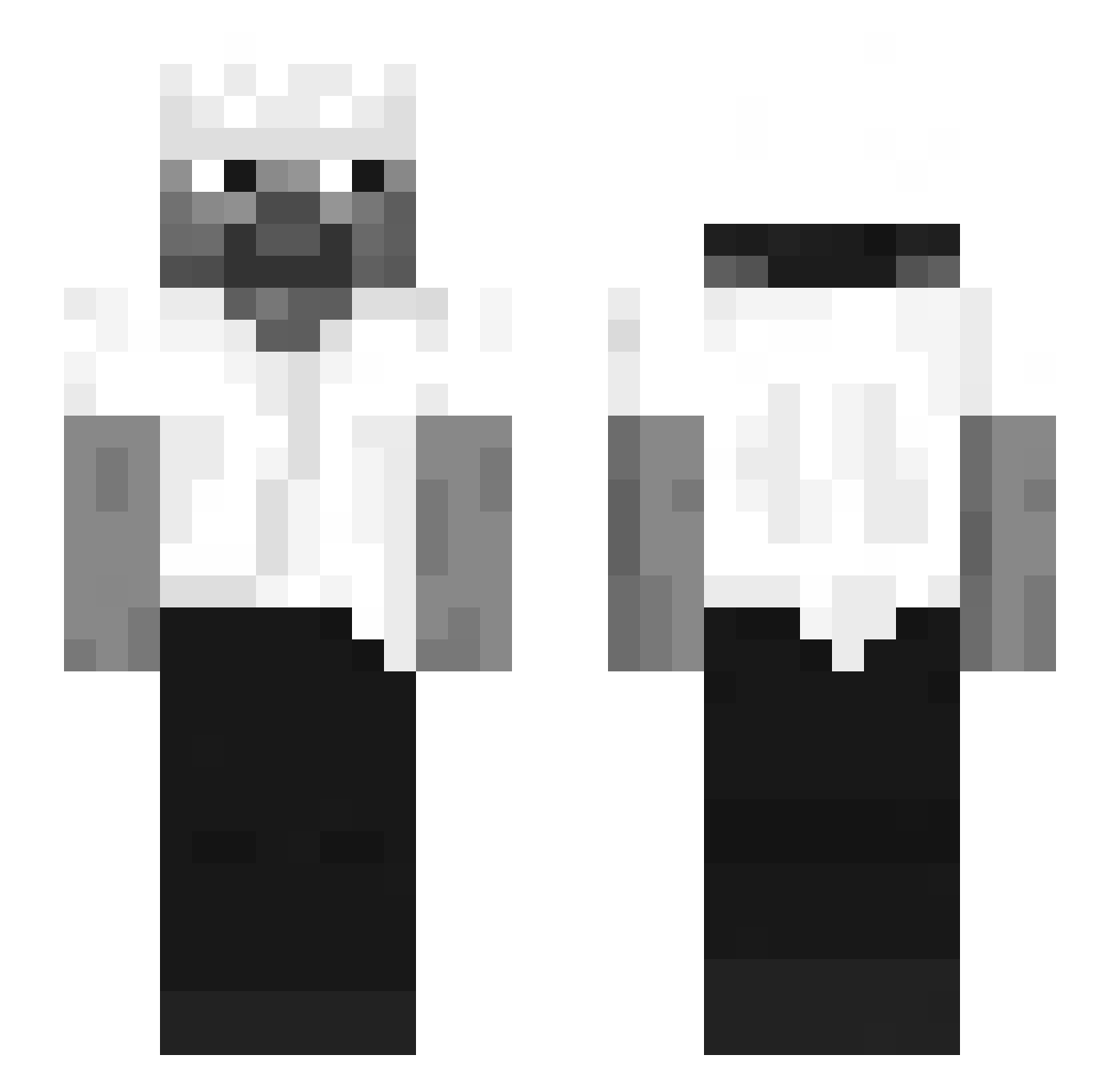 renxei Minecraft skin, front and back view