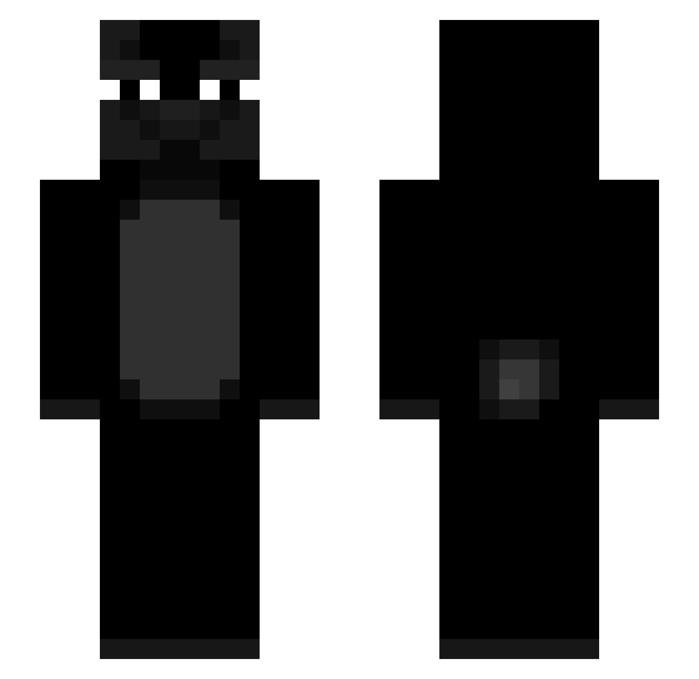 zo0zx Minecraft skin, front and back view