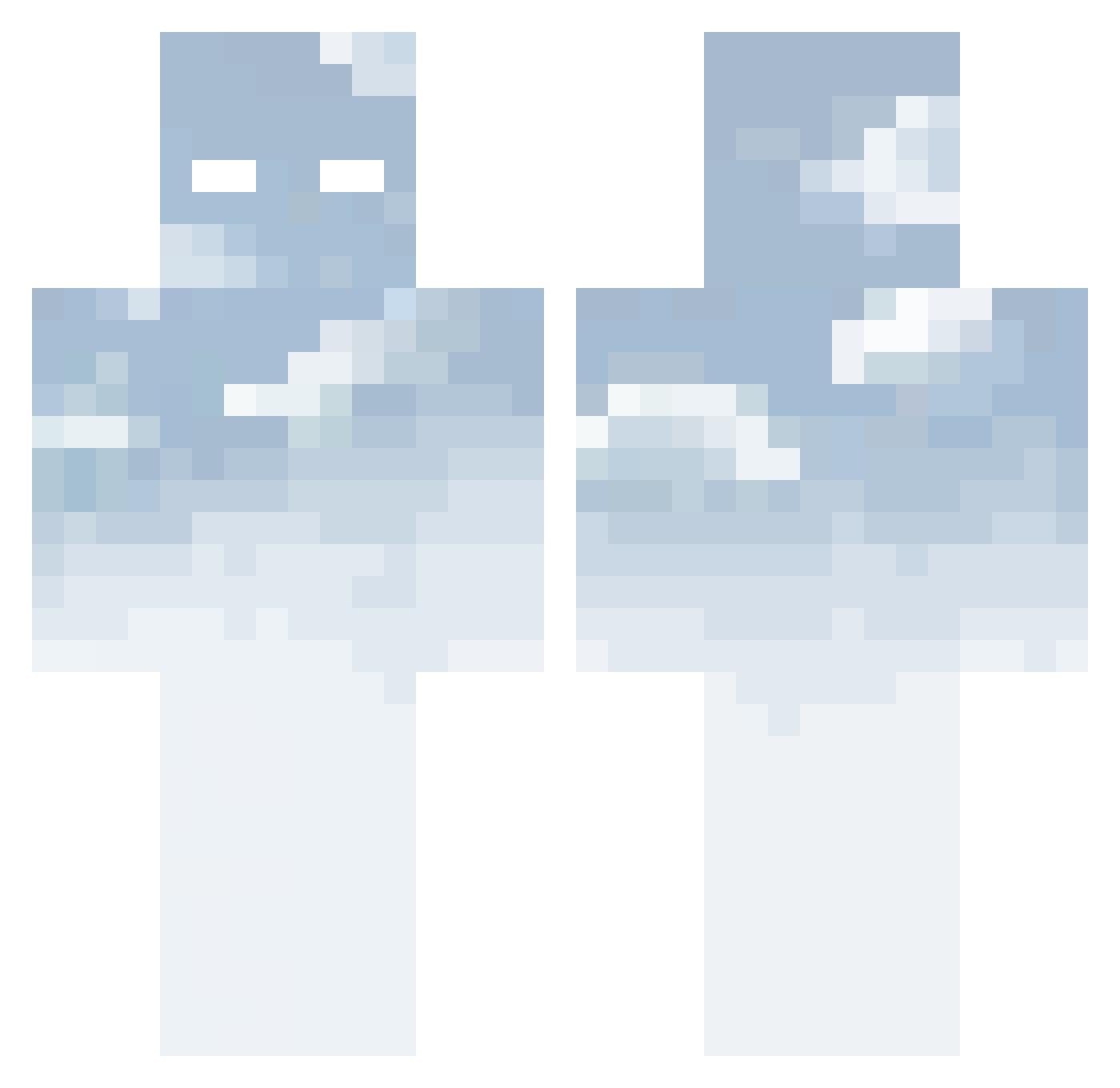 L5am Minecraft skin, front and back view