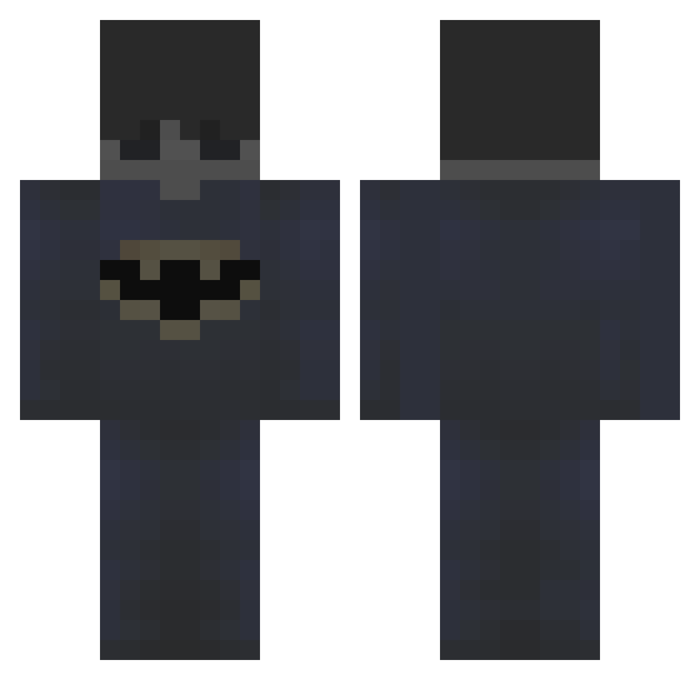 talkryian Minecraft skin, front and back view