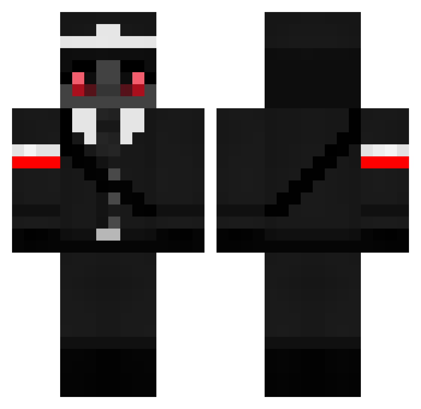 sajwerl1337 Minecraft skin, front and back view