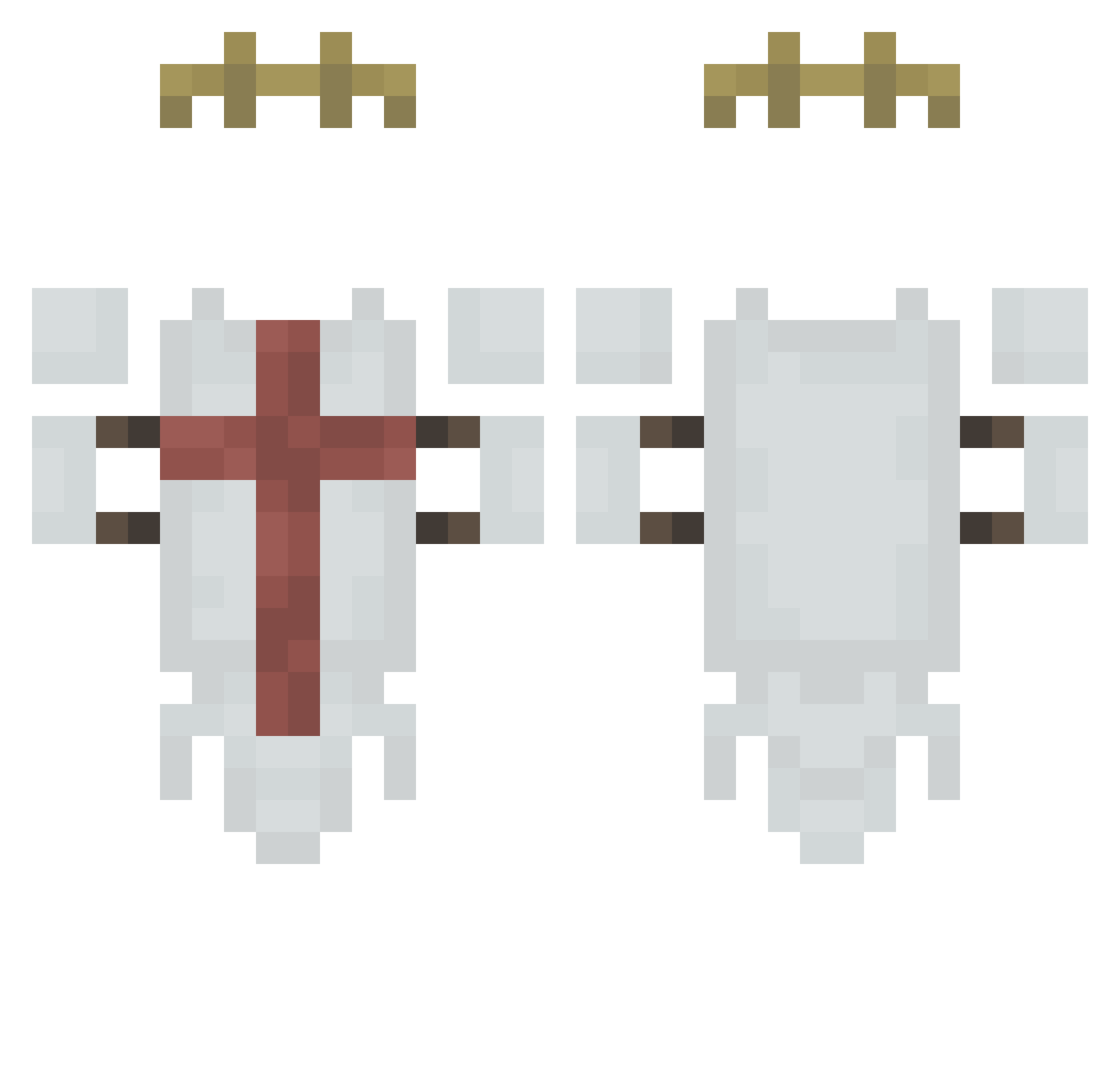aerstraic Minecraft skin, front and back view