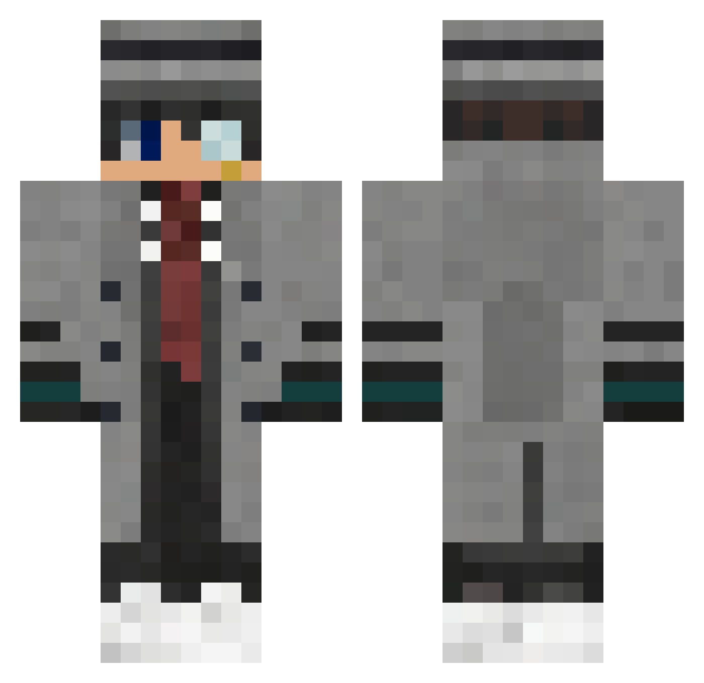 soutadoragon Minecraft skin, front and back view