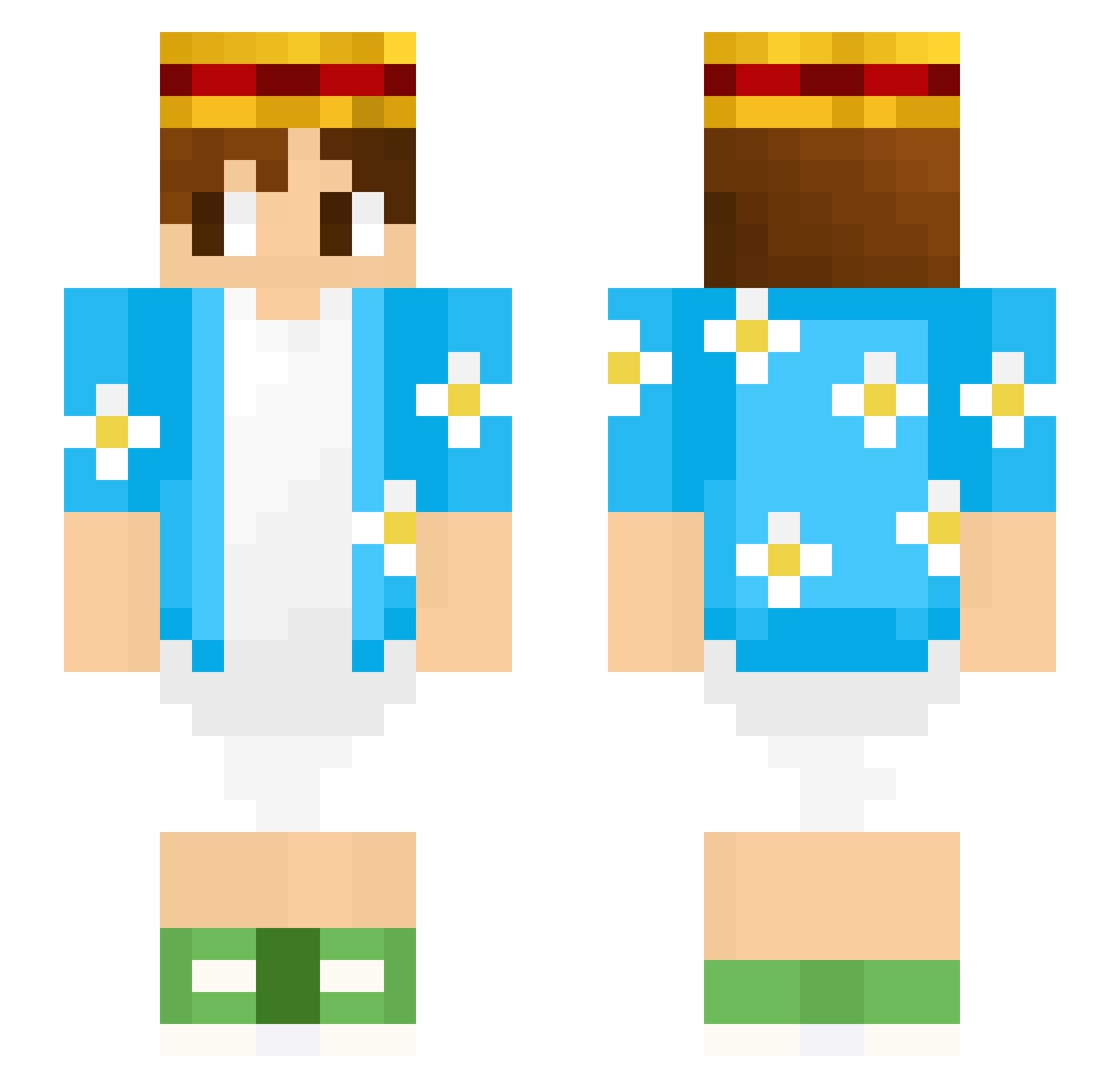 LINOOSS Minecraft skin, front and back view