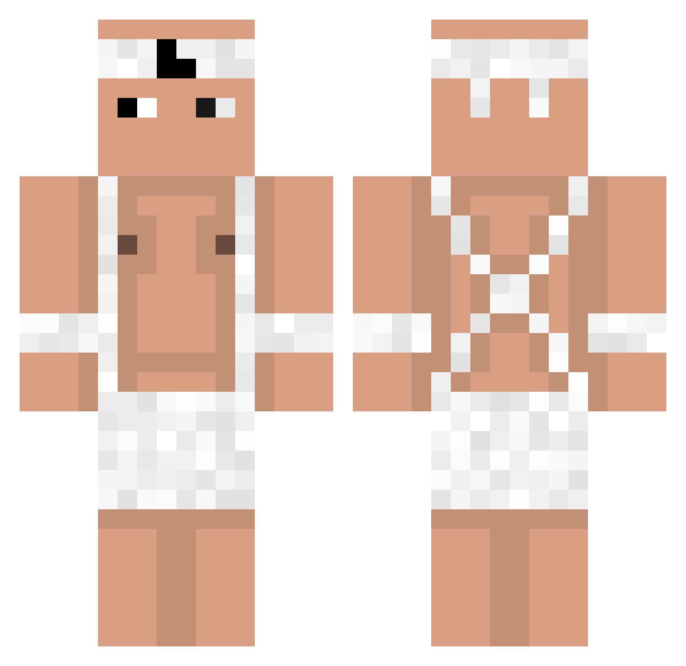 kuerfin Minecraft skin, front and back view