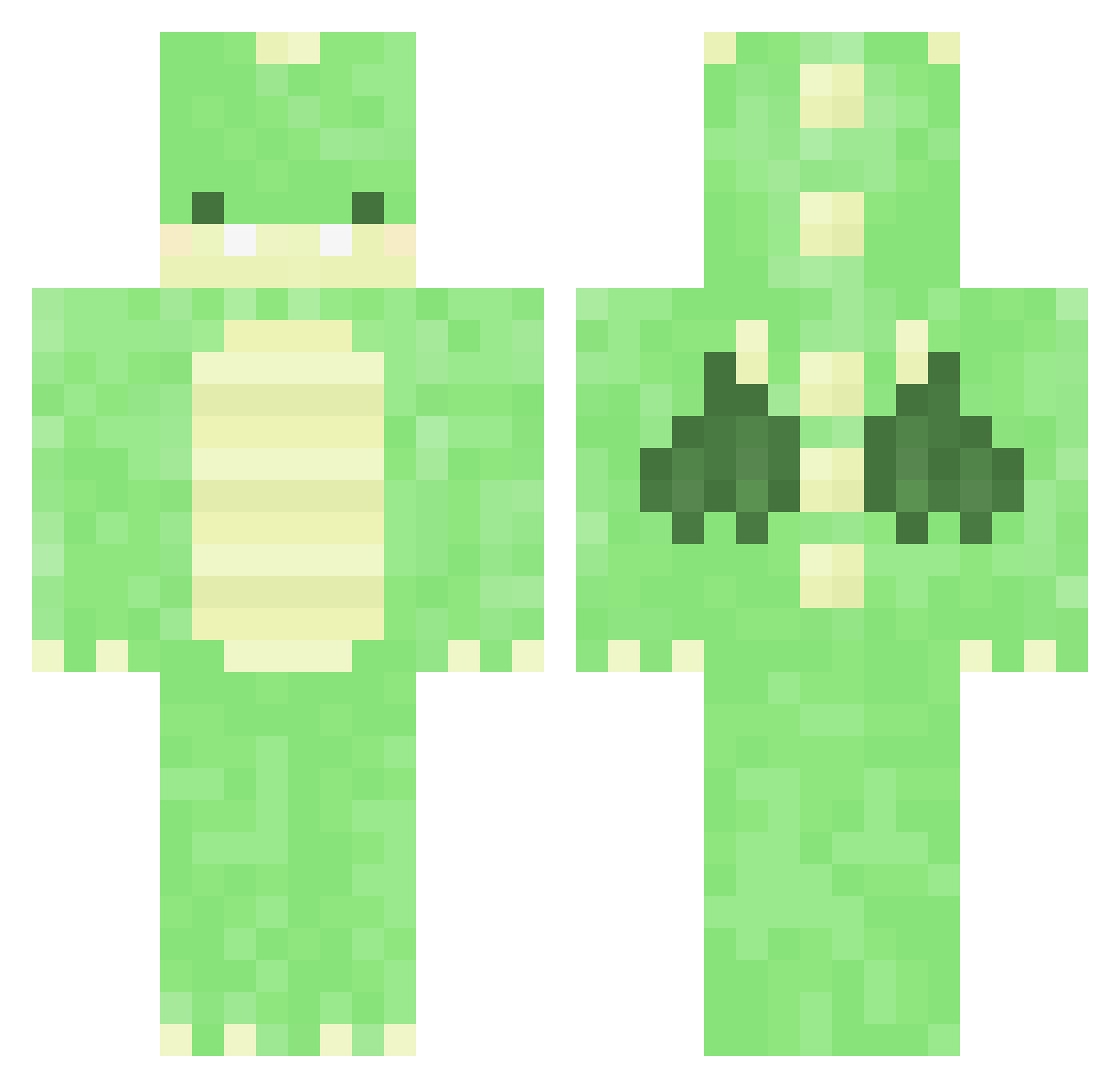 masterE_jangin Minecraft skin, front and back view