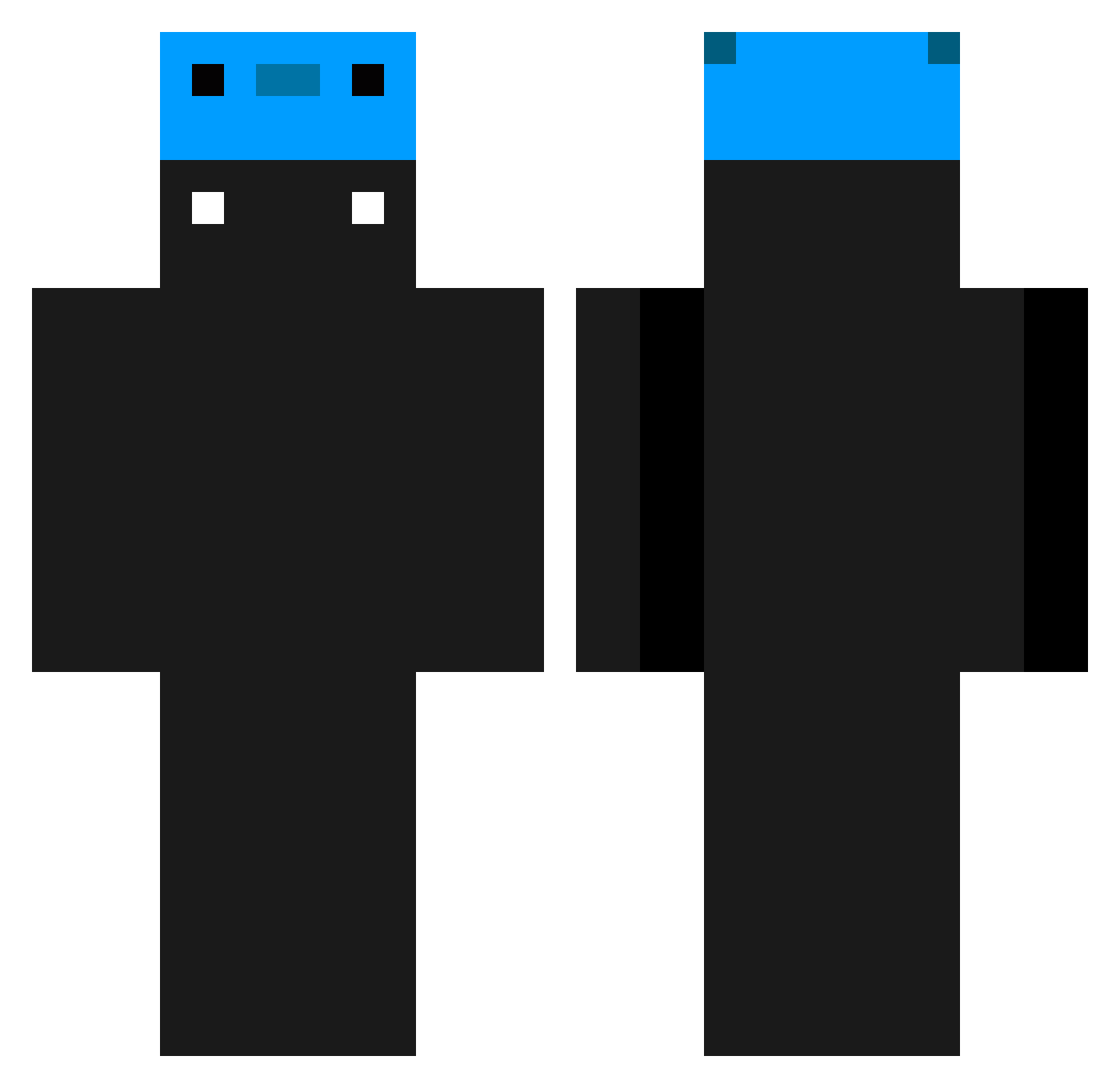 TOMATO7449 Minecraft skin, front and back view